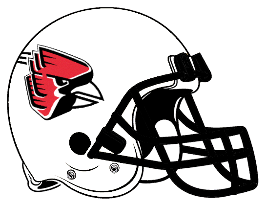 Ball State Cardinals 1990-2014 Helmet Logo Print Decal